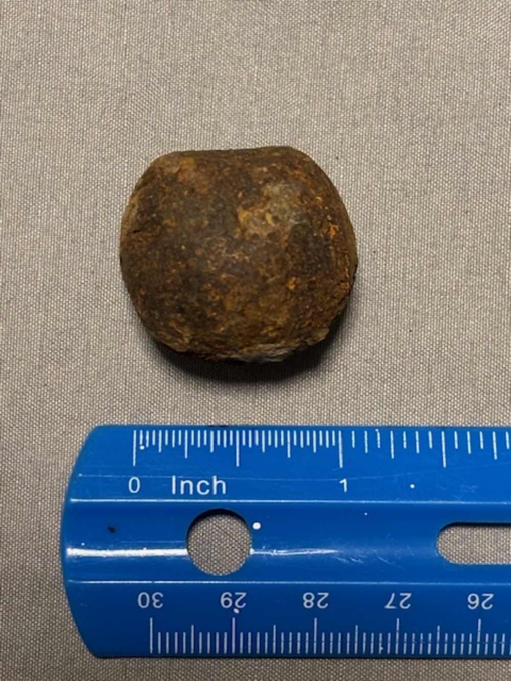 8 PIECES DIFFERENT SIZE GRAPESHOT INERT CANNON BALL ALL FROM PENNSYLVANIA -img-3