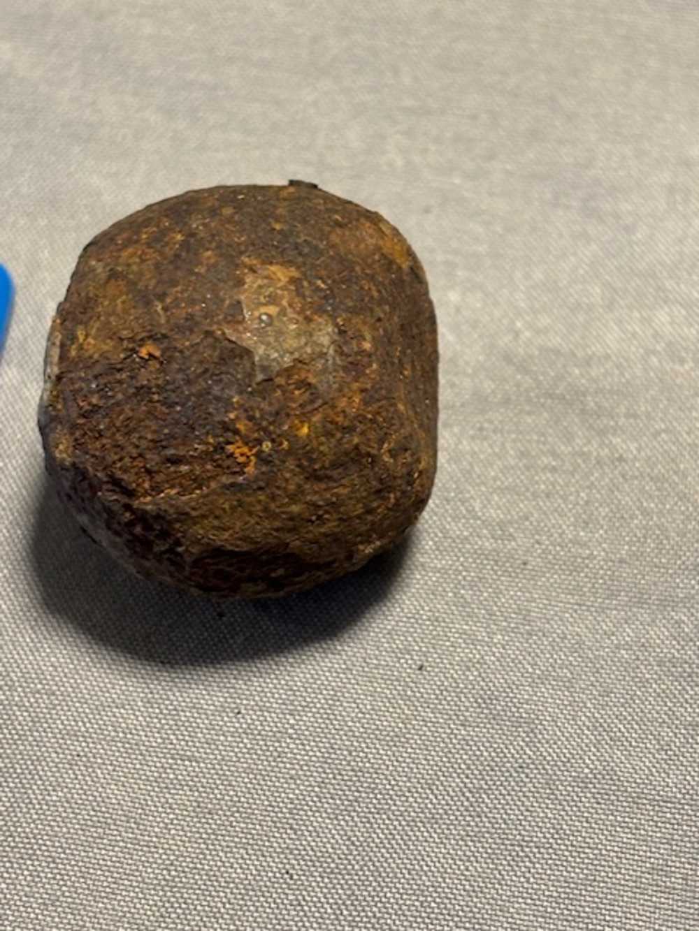 8 PIECES DIFFERENT SIZE GRAPESHOT INERT CANNON BALL ALL FROM PENNSYLVANIA -img-4