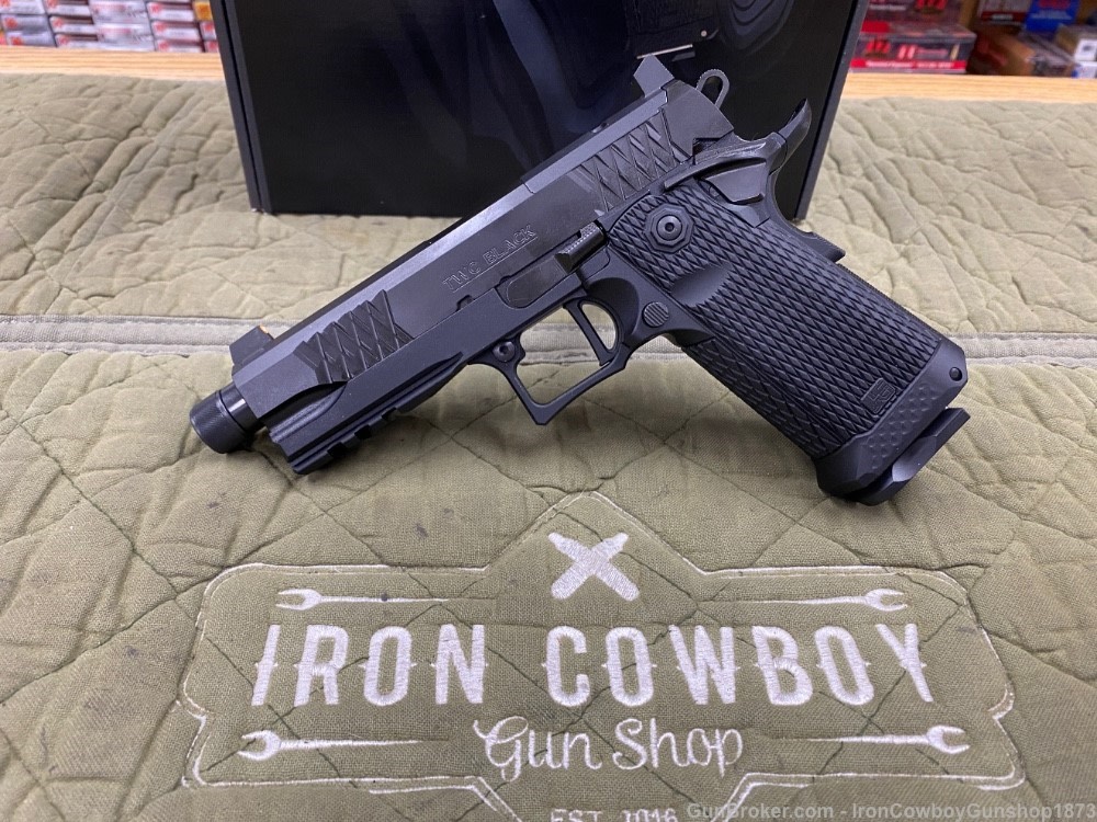 JACOB GREY TWC BLACK DS 1911 9mm 4.25" THREADED BARREL OPTICS READY 2011 -img-1