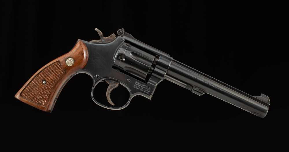 Smith & Wesson Model 17-4 .22LR - 1982, 6” BARREL, BLUED, MIRROR BORE-img-1