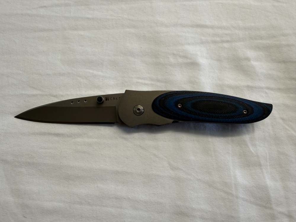 CRKT Viele Wasp 8002 Large Liner Lock Knife Titanium Handle Discont. #157-img-0