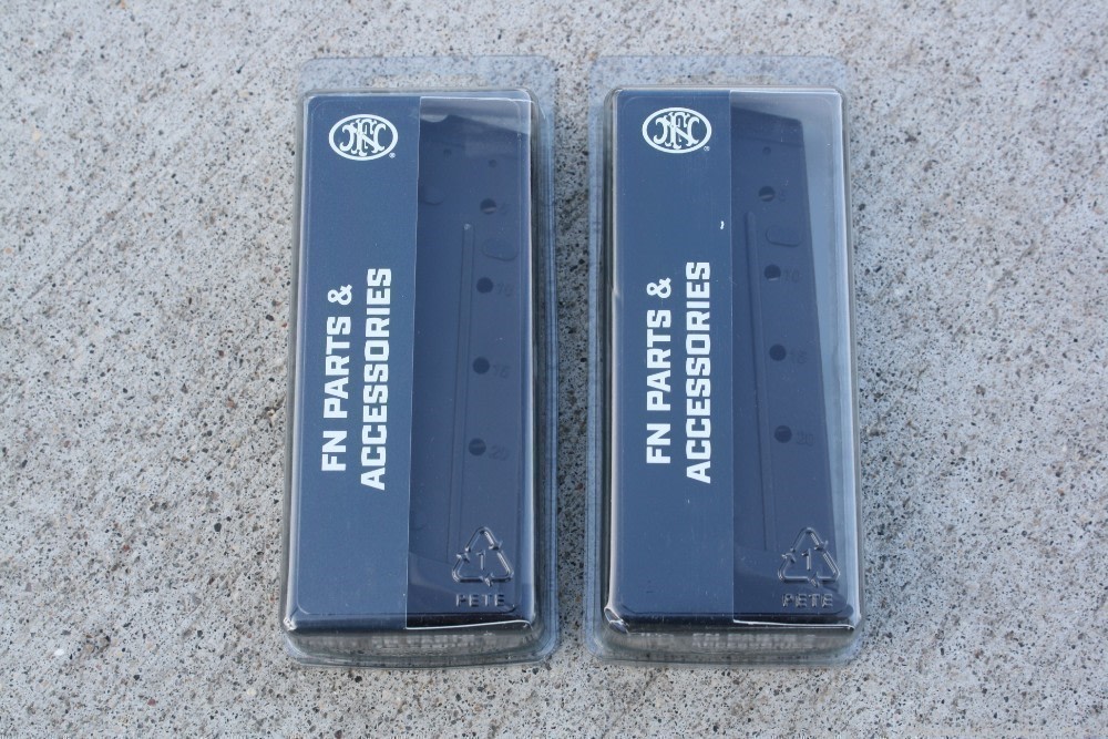 MUST HAVE FN Five Seven 5.7x28mm 20rd Mag Black NEW (2 Pack)-img-0