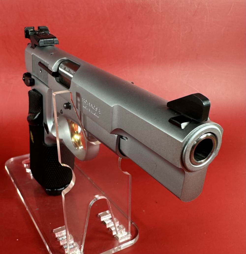1996 Browning Hi power, Silver Chrome, Gold Trigger, Adj Sights, 9mm 2-13rd-img-4