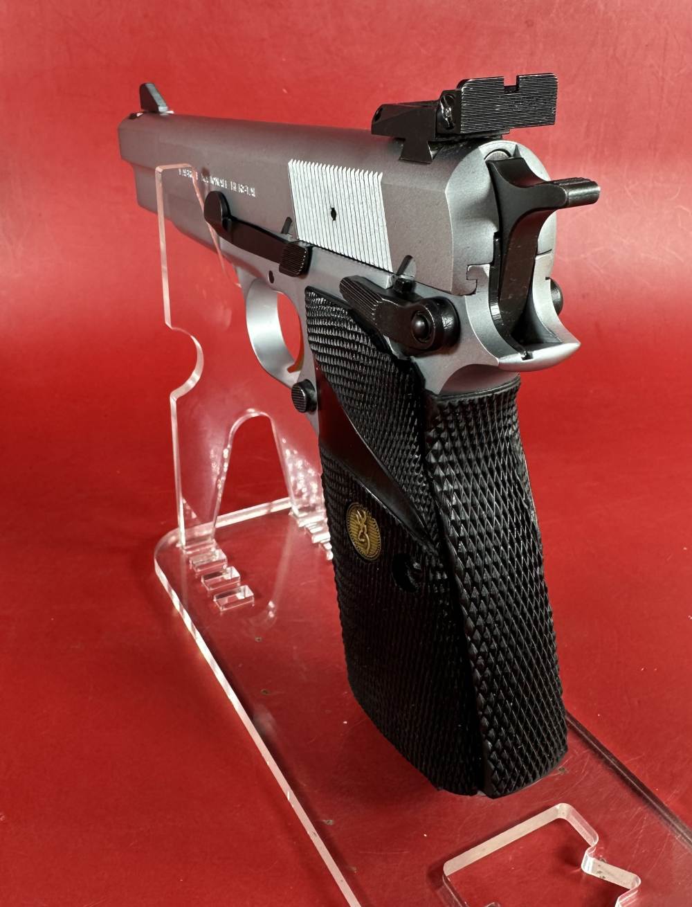 1996 Browning Hi power, Silver Chrome, Gold Trigger, Adj Sights, 9mm 2-13rd-img-6