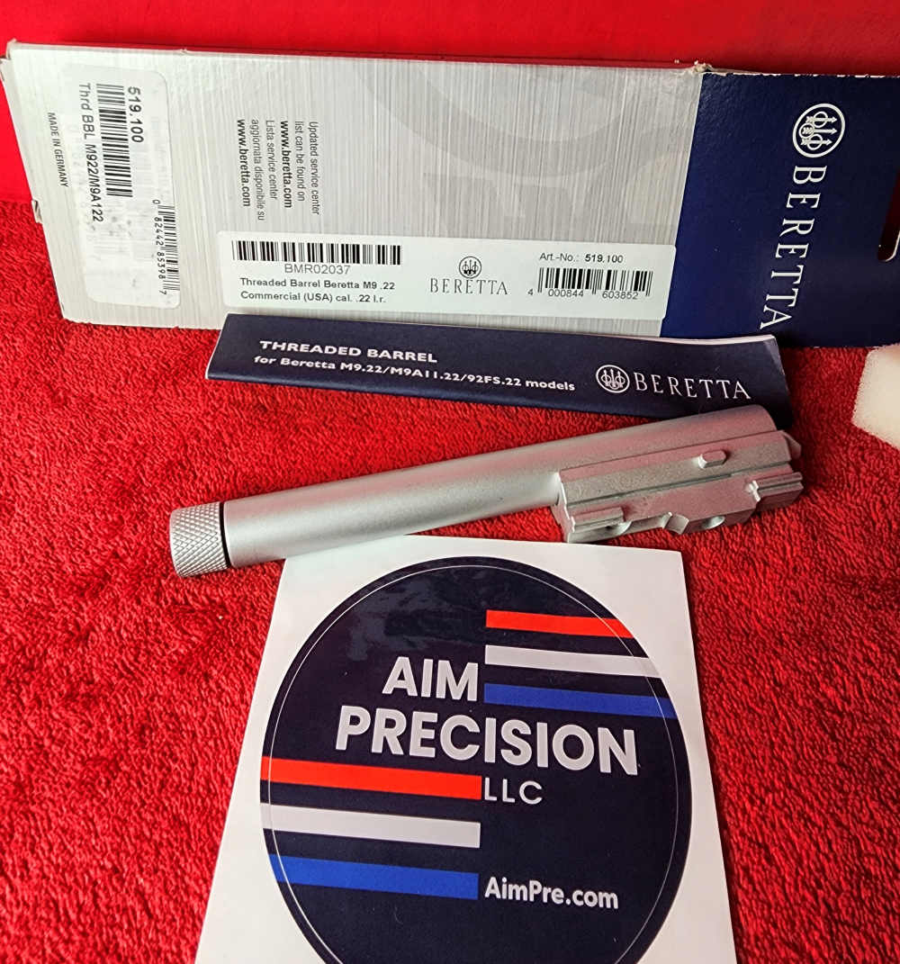 Beretta CHROME CERAKOTE Threaded Barrel for Pistol model M9_22 and M9A1_22 -img-1