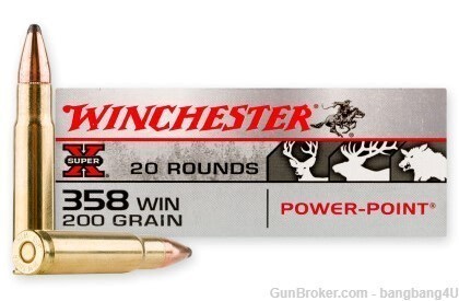 Winchester 358 Win. 200 gr. Power Point 20 rds. Ready to ship!-img-0
