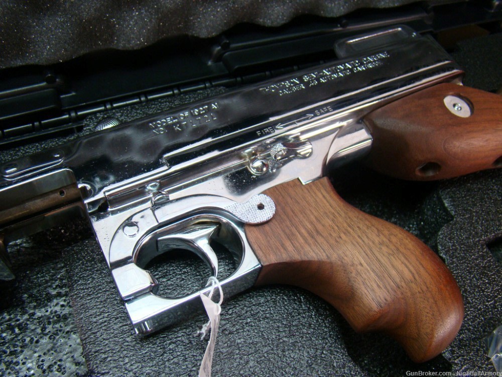 Thompson 1927A1 .45ACP Deluxe Tommy Gun 45 T150DCR 50rd drum 16.5" Chrome !-img-20