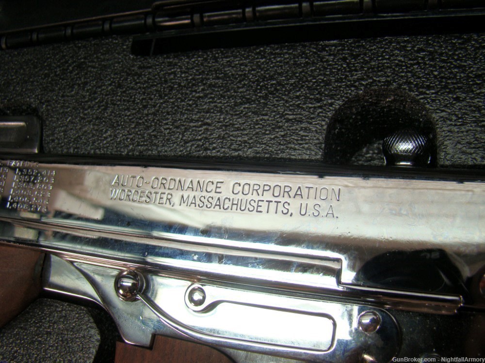 Thompson 1927A1 .45ACP Deluxe Tommy Gun 45 T150DCR 50rd drum 16.5" Chrome !-img-9