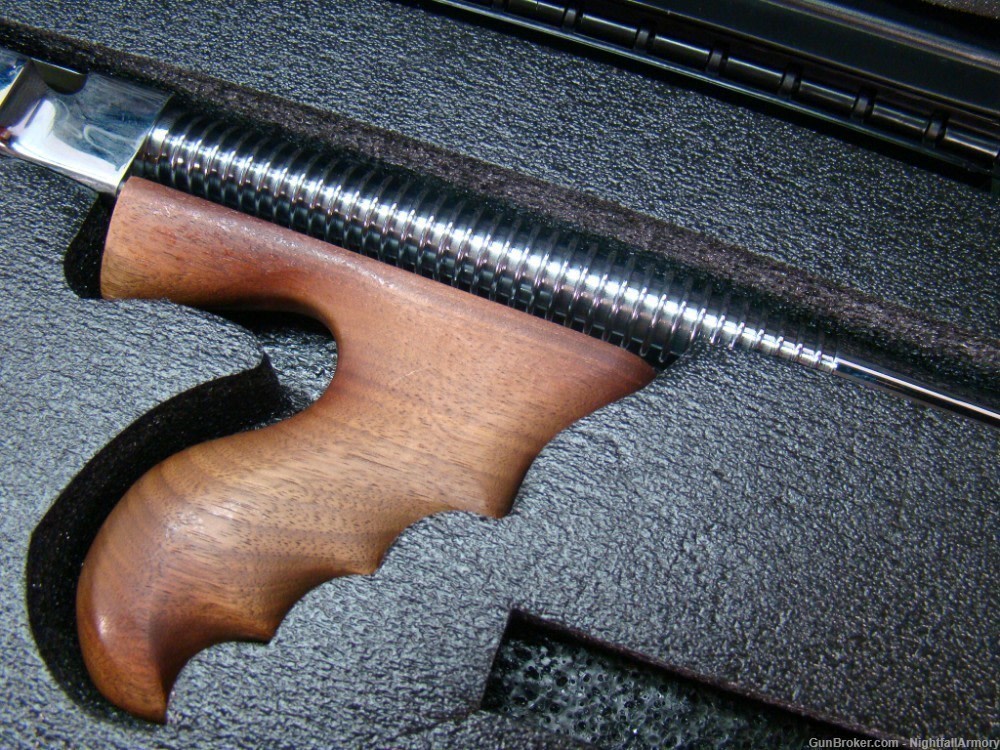 Thompson 1927A1 .45ACP Deluxe Tommy Gun 45 T150DCR 50rd drum 16.5" Chrome !-img-11