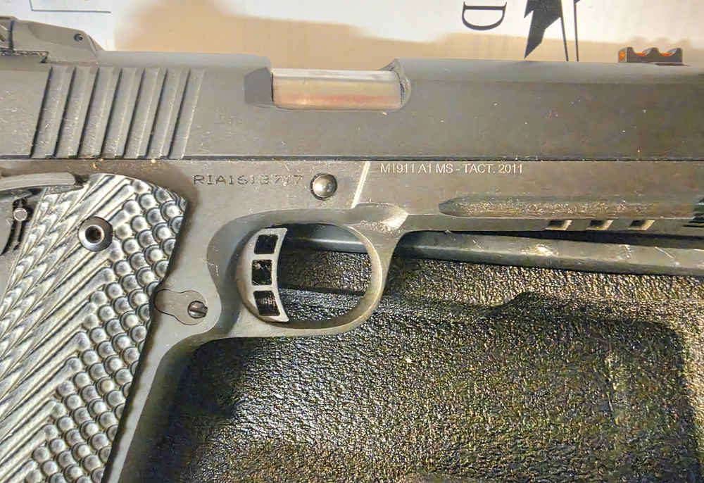 ROCK ISLAND ARMORY M1911A1 MS TACTICAL OWNED BY UFC CHAMPION RANDY COUTURE-img-4