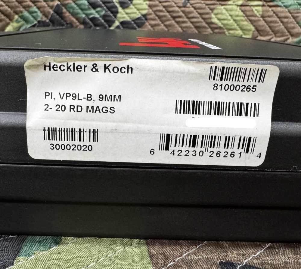 Heckler and Koch VP9L-B 9mm 20 round Factory New-img-3