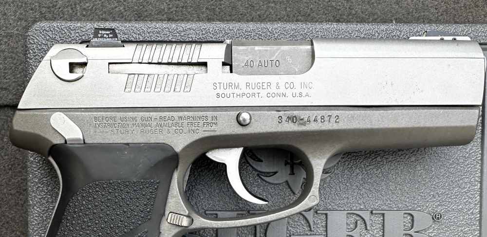 Ruger P94DAO .40 S&W, Double Action Metal-frame Ruger, 1997-img-13