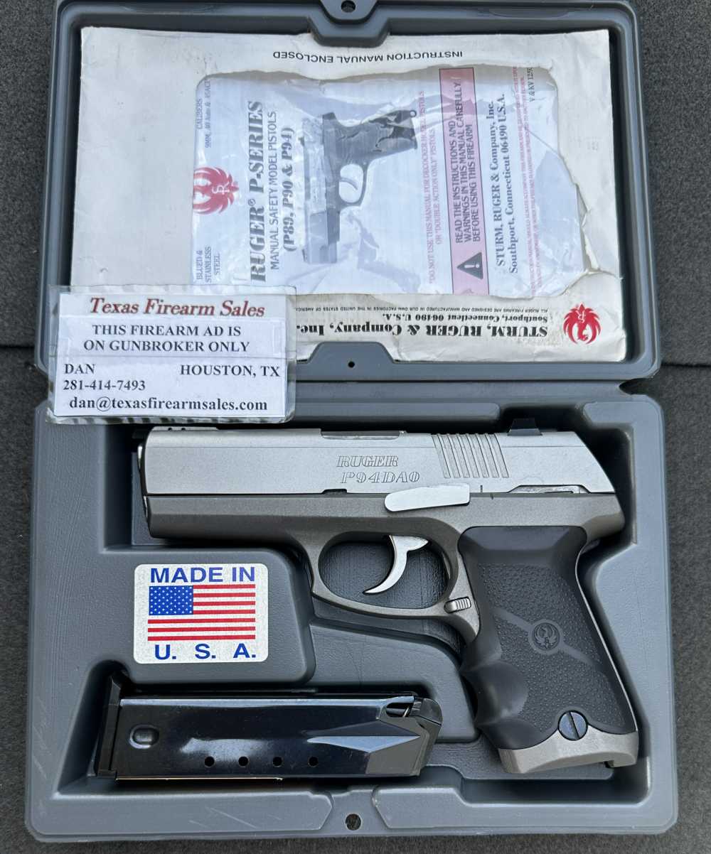 Ruger P94DAO .40 S&W, Double Action Metal-frame Ruger, 1997-img-0