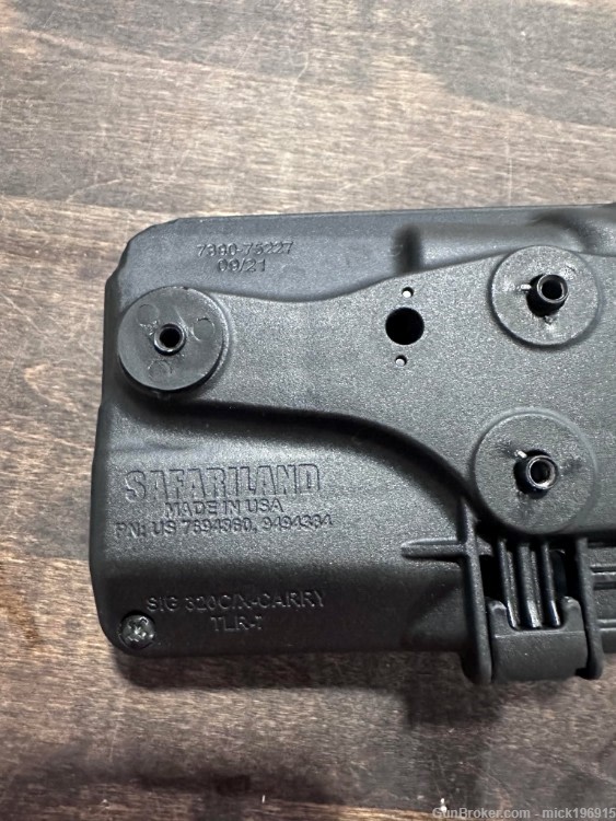 Safariland Basket Weave 7390 ALS Duty Sig 320C or M18  w/TLR7 holster-img-7