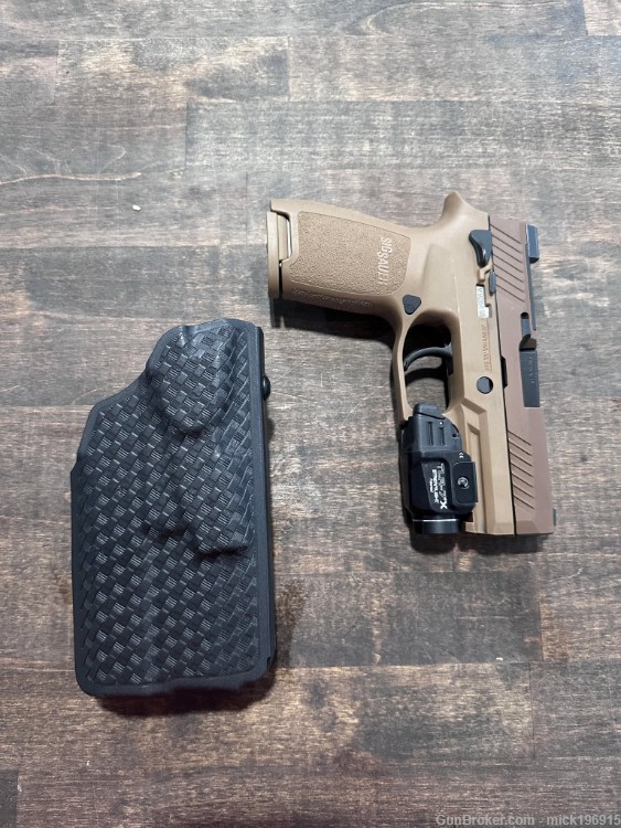 Safariland Basket Weave 7390 ALS Duty Sig 320C or M18  w/TLR7 holster-img-0