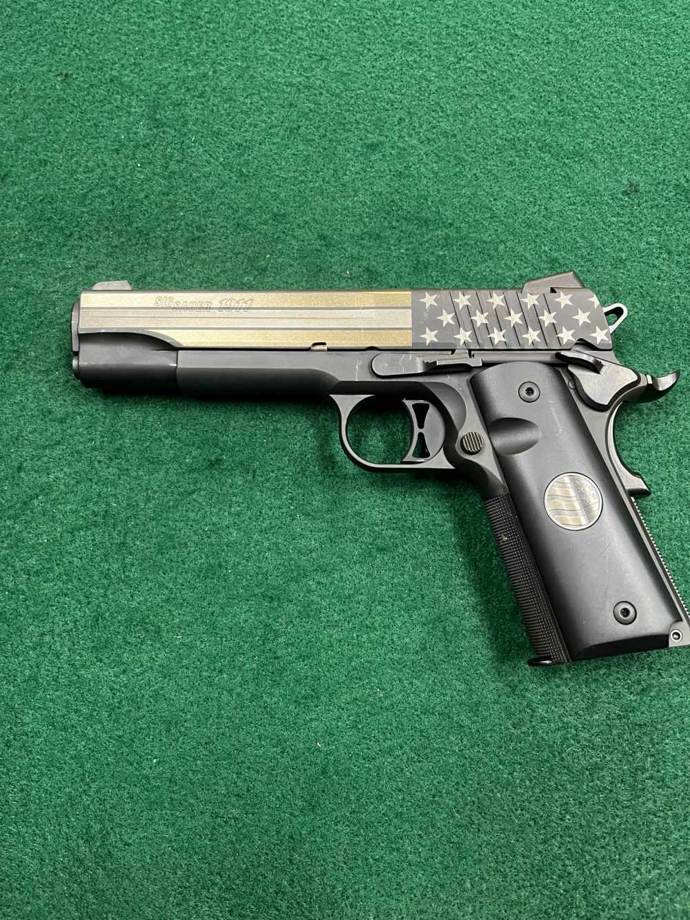 Sig Sauer 1911 "Last Stand" Edition 45 ACP 5" w/ Mag & Case -img-0
