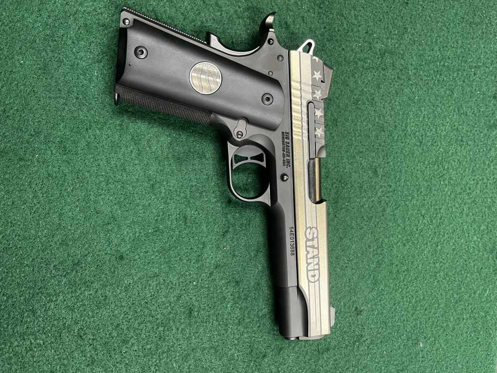 Sig Sauer 1911 "Last Stand" Edition 45 ACP 5" w/ Mag & Case -img-4