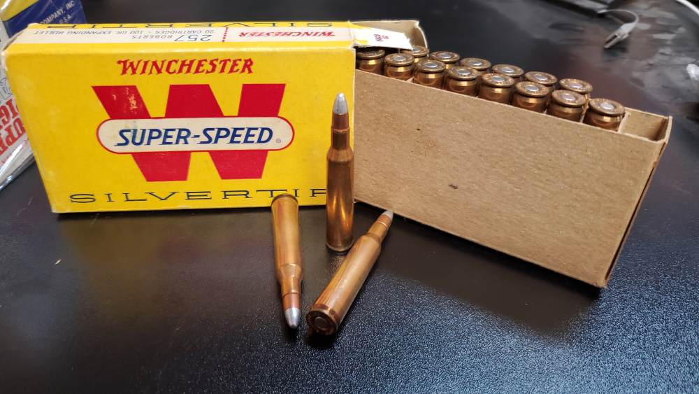 Winchester Super-Speed .257 Roberts 100gr Silvertip – Vintage Factory Ammo -img-2