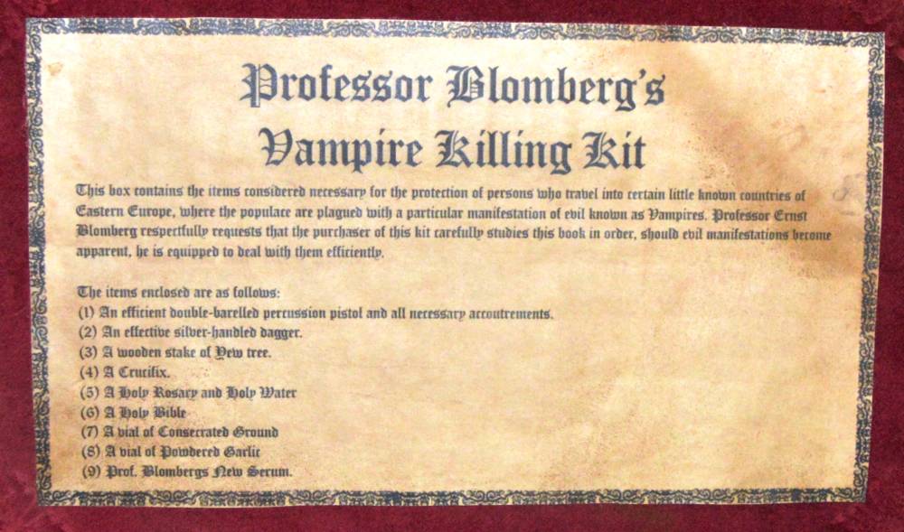 Professor Blomberg Vampire Killing Kit, 19th C and Later-img-2