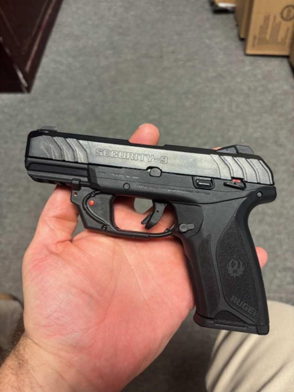RUGER SECURITY-9 9MM 4INCH 15RD W/ VIRIDIAN LASER RED MANUAL SAFETY-img-0
