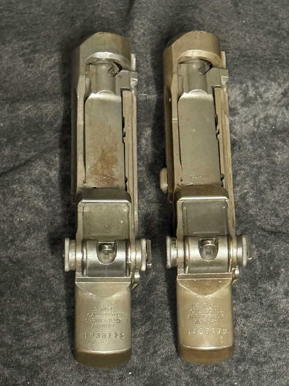 Consecutive Serial Number WWII Springfield Armory M1 Garand Receivers -img-1