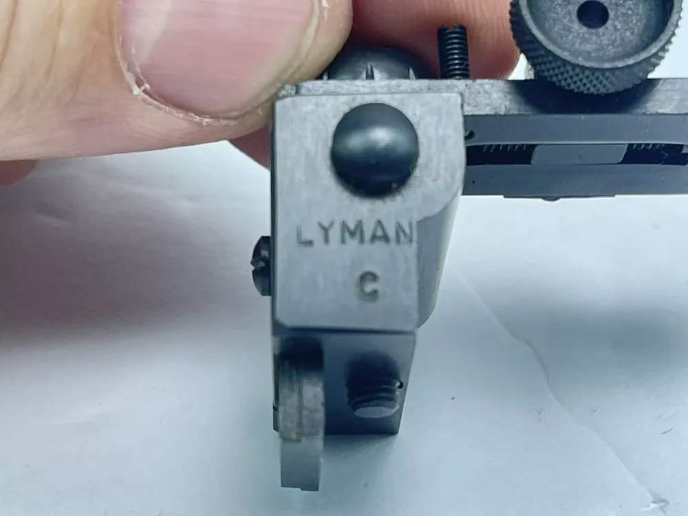 Vintage Lyman 57-C Receiver Peep Rifle Sight 30 US Carbine Aperture NOS-img-8