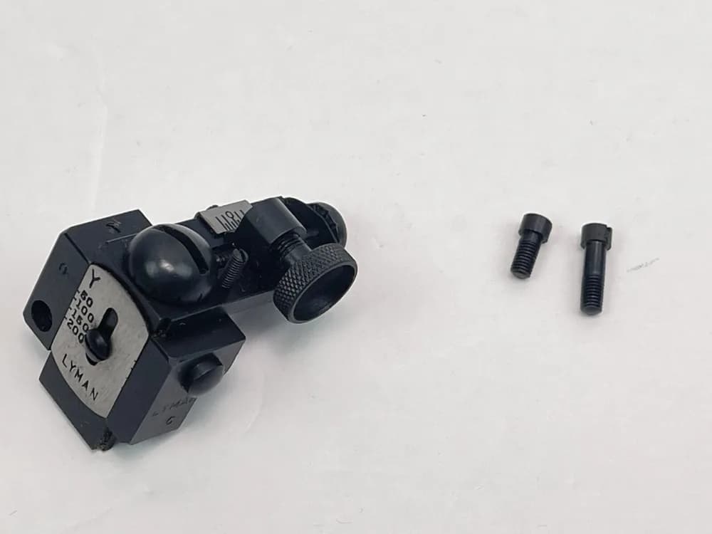 Vintage Lyman 57-C Receiver Peep Rifle Sight 30 US Carbine Aperture NOS-img-1