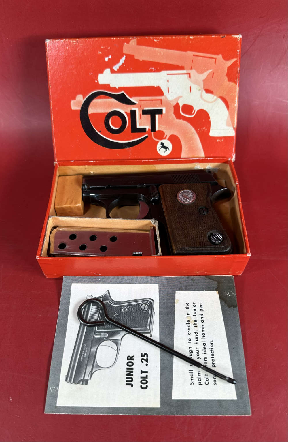 1960s Colt Junior .25 ACP 2.25" MADE IN SPAIN. Box. Manual. Excellent Cond-img-0
