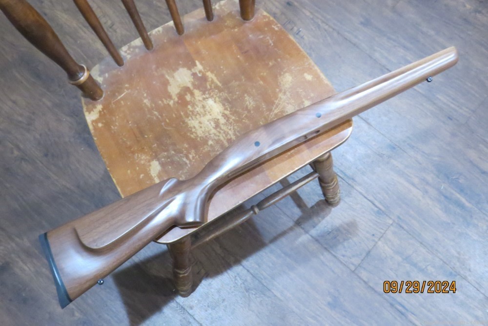 Remington 700 LEFT HAND LH Varmint Stock Heavy barrel channel Walnut S/A-img-1