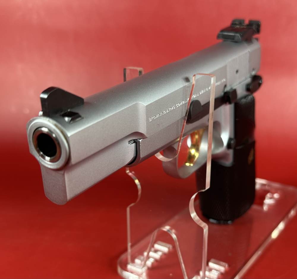 1995 Browning Hi power, Silver Chrome, Gold Trigger, Adj Sights, 9mm 2-13rd-img-3