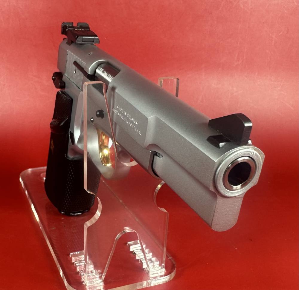 1995 Browning Hi power, Silver Chrome, Gold Trigger, Adj Sights, 9mm 2-13rd-img-4