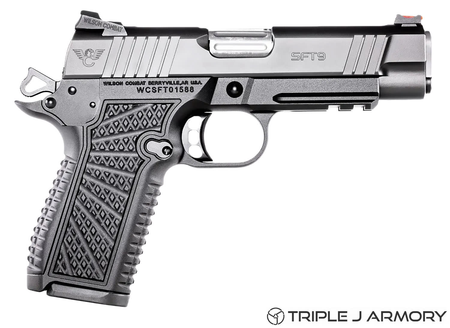 Wilson Combat SFT9 Compact 9mm Luger Pistol Black Armor Tuff-img-0