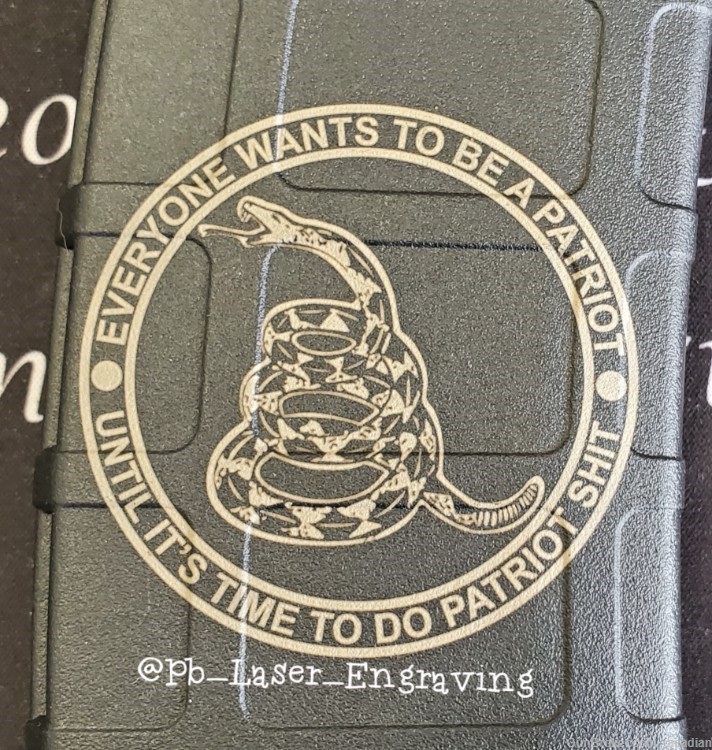 Patriot Sh*t Funny Laser Engraved PMAG AR15 magazine no cc fees-img-0