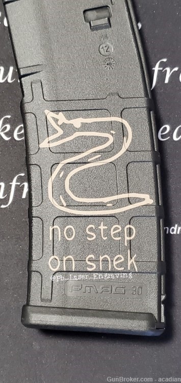 No Step on Snek Laser Engraved PMAG no cc fees AR15 magazine-img-0