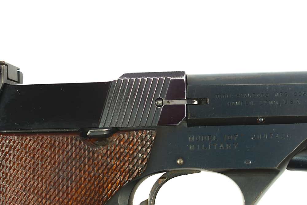 High Standard Model 107 Military Olympic 22 Short 6.75" Pistol (C&R)-img-25