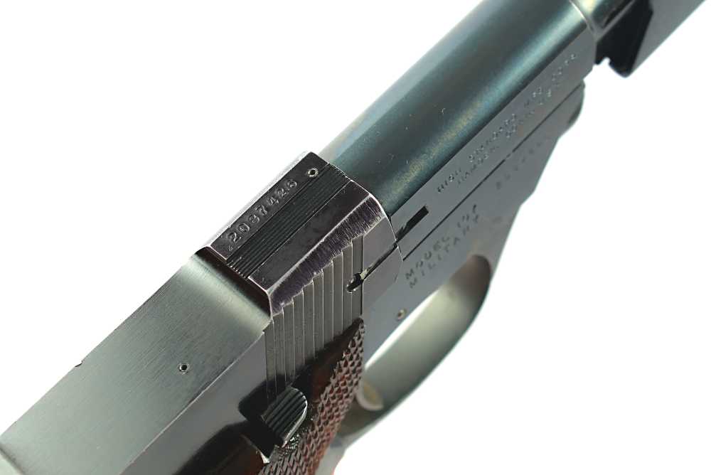 High Standard Model 107 Military Olympic 22 Short 6.75" Pistol (C&R)-img-4