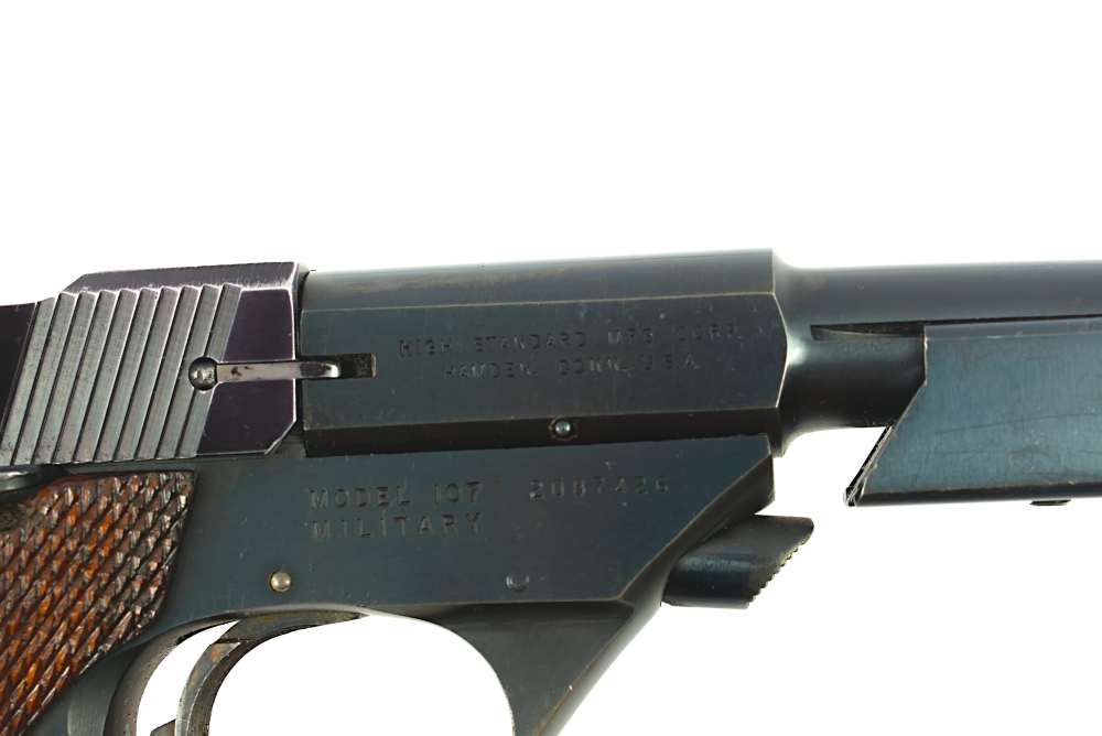 High Standard Model 107 Military Olympic 22 Short 6.75" Pistol (C&R)-img-26