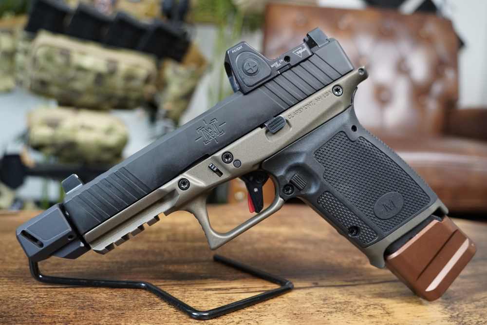 Matrix Arms MX 19 pistol 9mm with muzzle brake, Trijicon red dot -img-4