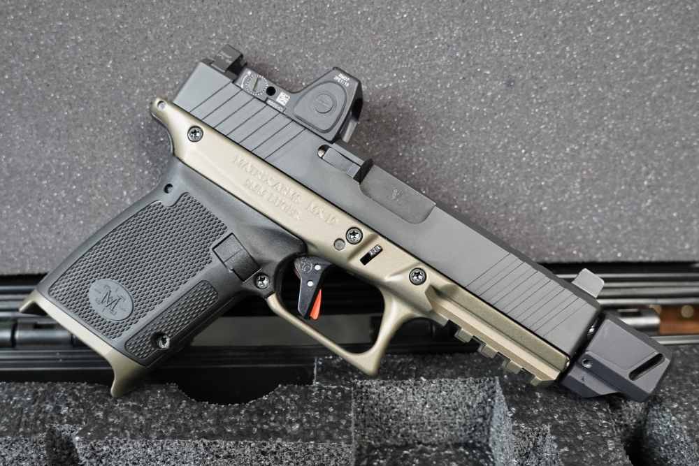 Matrix Arms MX 19 pistol 9mm with muzzle brake, Trijicon red dot -img-0