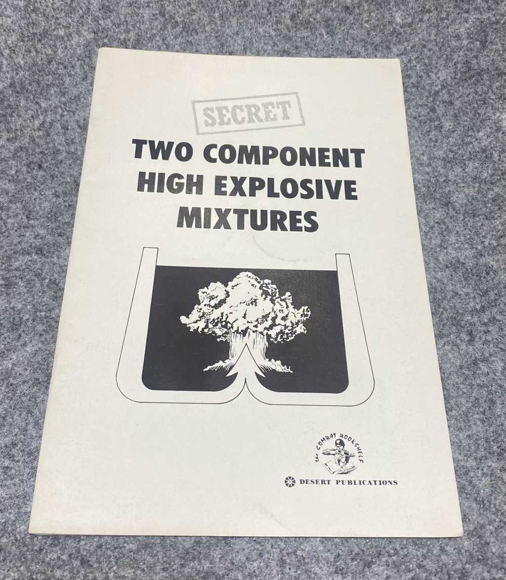 Two Component High Explosive Mixtures Rare Book-img-0