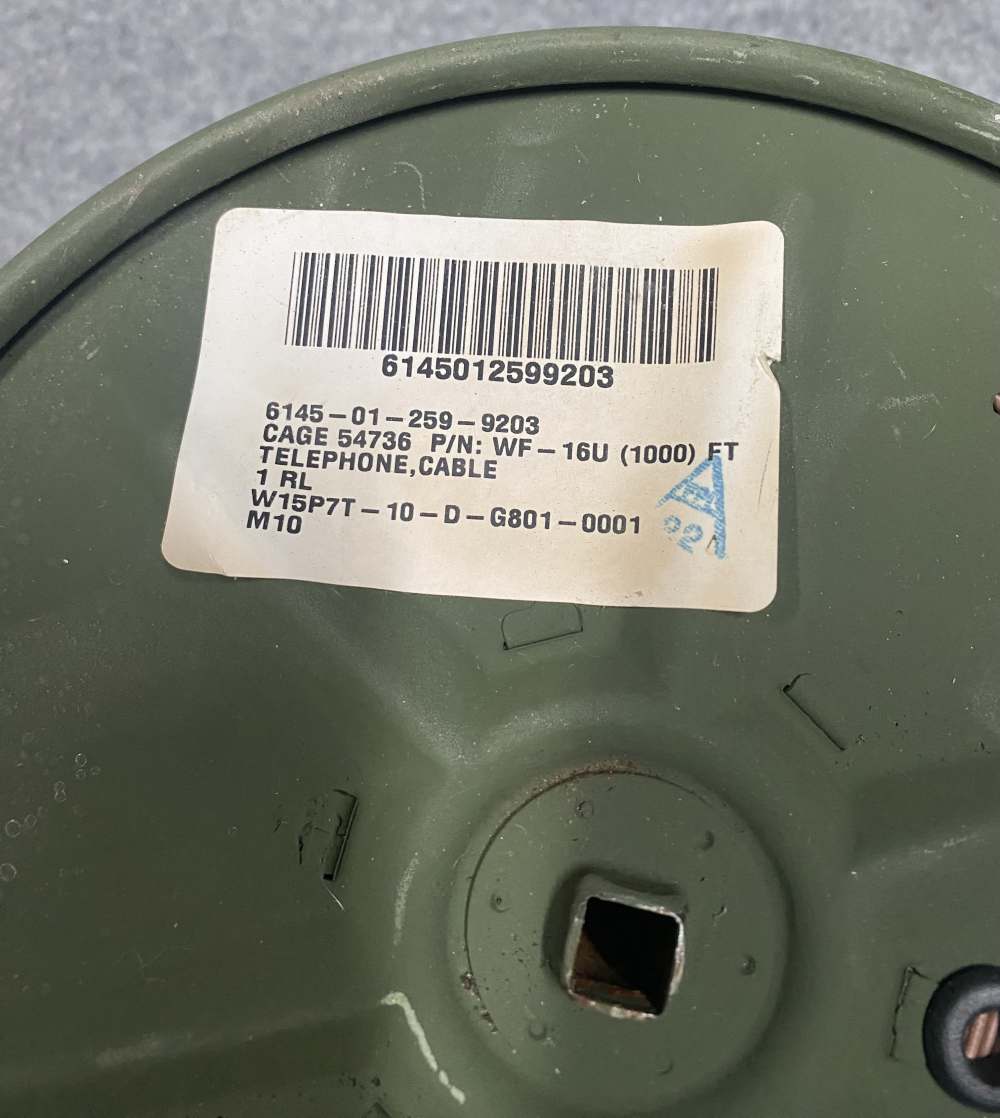 1000 Feet Radio Wire Military Surplus With Cable Spool Reel-img-2