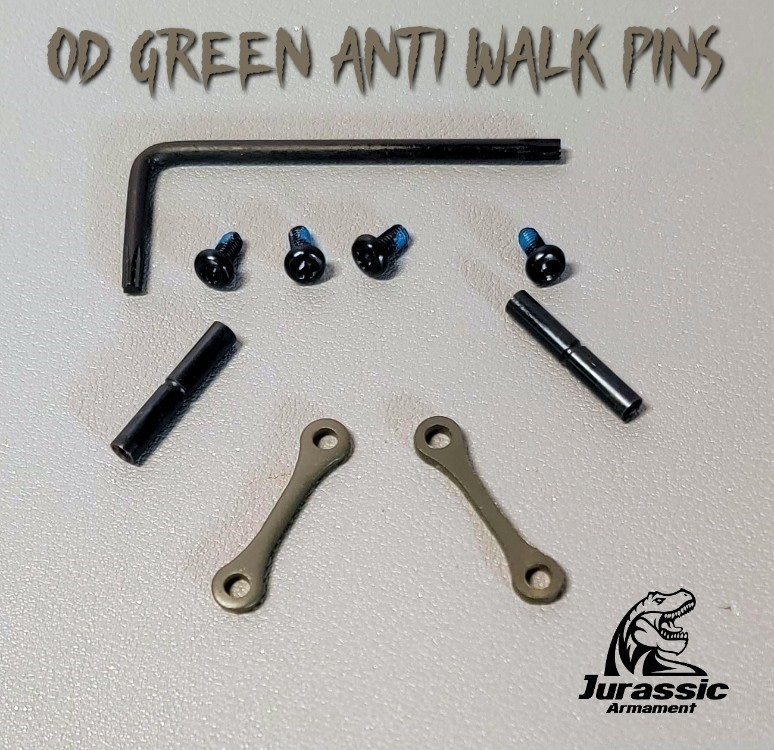 Magpul OD Green Anti Walk Pin set for AR15 ANTI-ROTATIONAL Trigger & Hammer-img-0