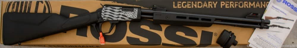 Brand New-in-Box Rossi Gallery Pump Rifle American Flag Engraved Receiver-img-0