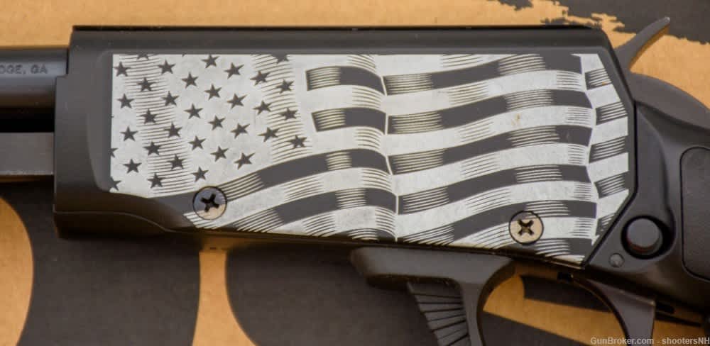 Brand New-in-Box Rossi Gallery Pump Rifle American Flag Engraved Receiver-img-1