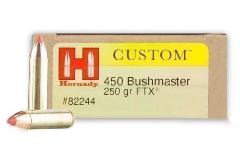 Hornady Custom 450 Bushmaster 250 gr. FTX - Ready to ship -img-0