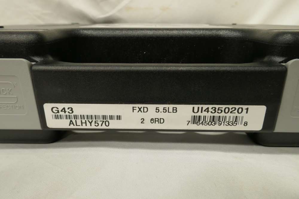 NIB Glock 43 9mm Pistol 3.4" (2) 6 rd  Black UI4350201-img-6