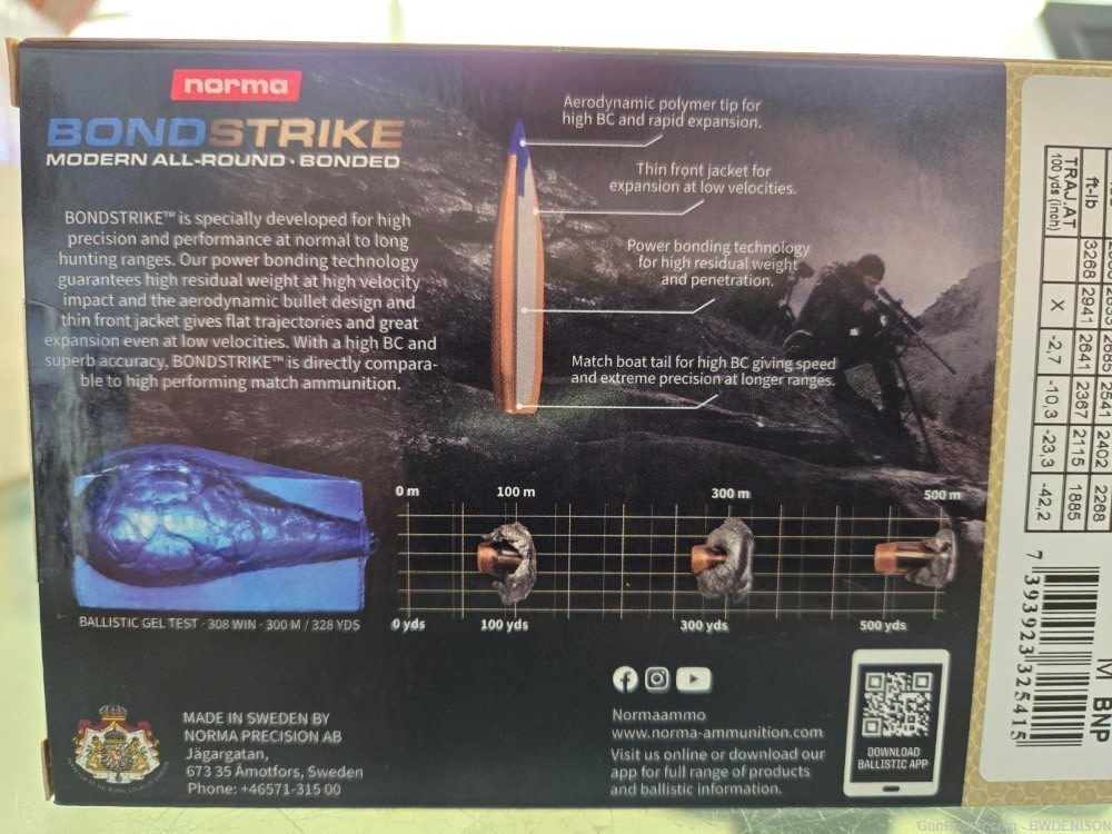 Norma Bondstrike 7mm Rem Mag 165 Grain Lead Bonded 20171522 10 Boxes-img-2