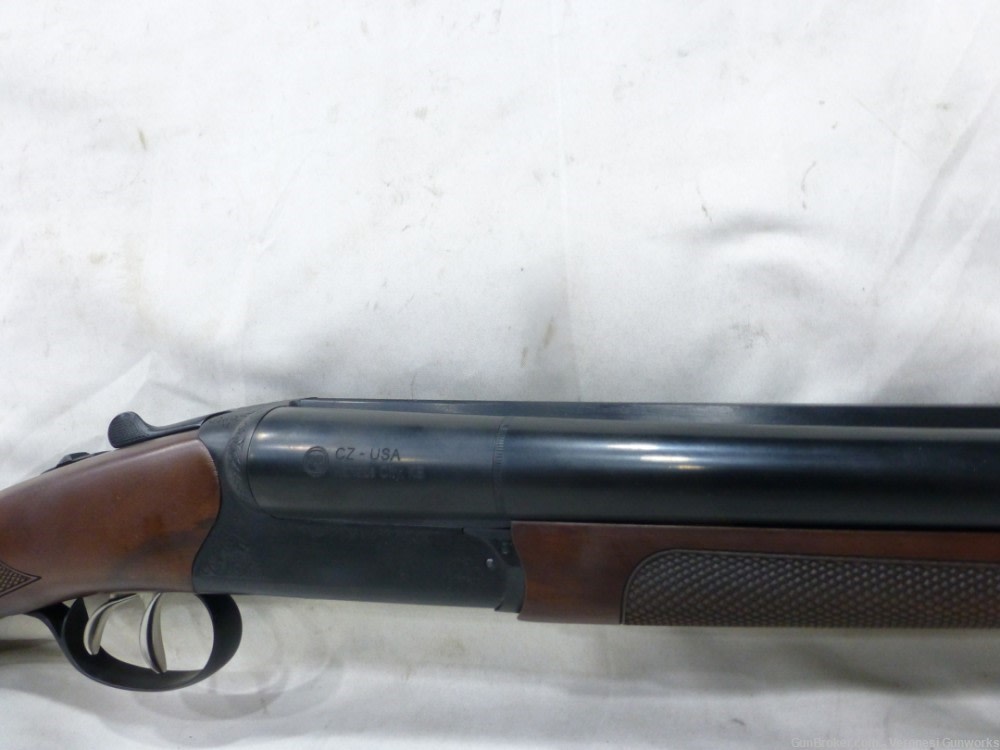 NIB CZ Bobwhite 12 GA Side by Side 28" Double Trigger Straight Stock 06390-img-2