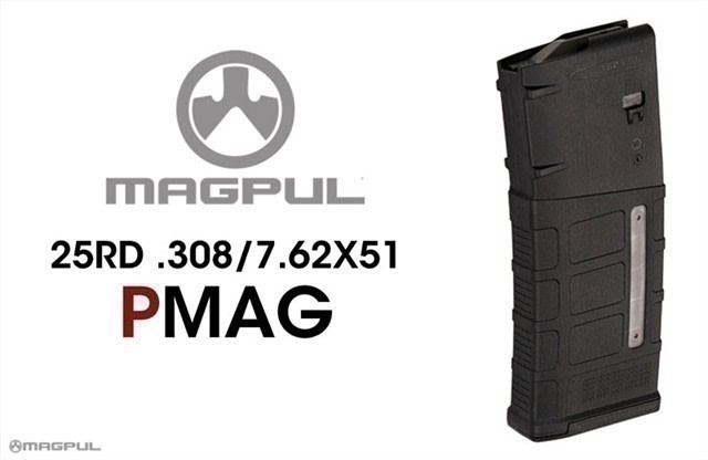 Magpul MAG292-BLK PMAG 308 7.62 - 25rd Window NEW-img-1