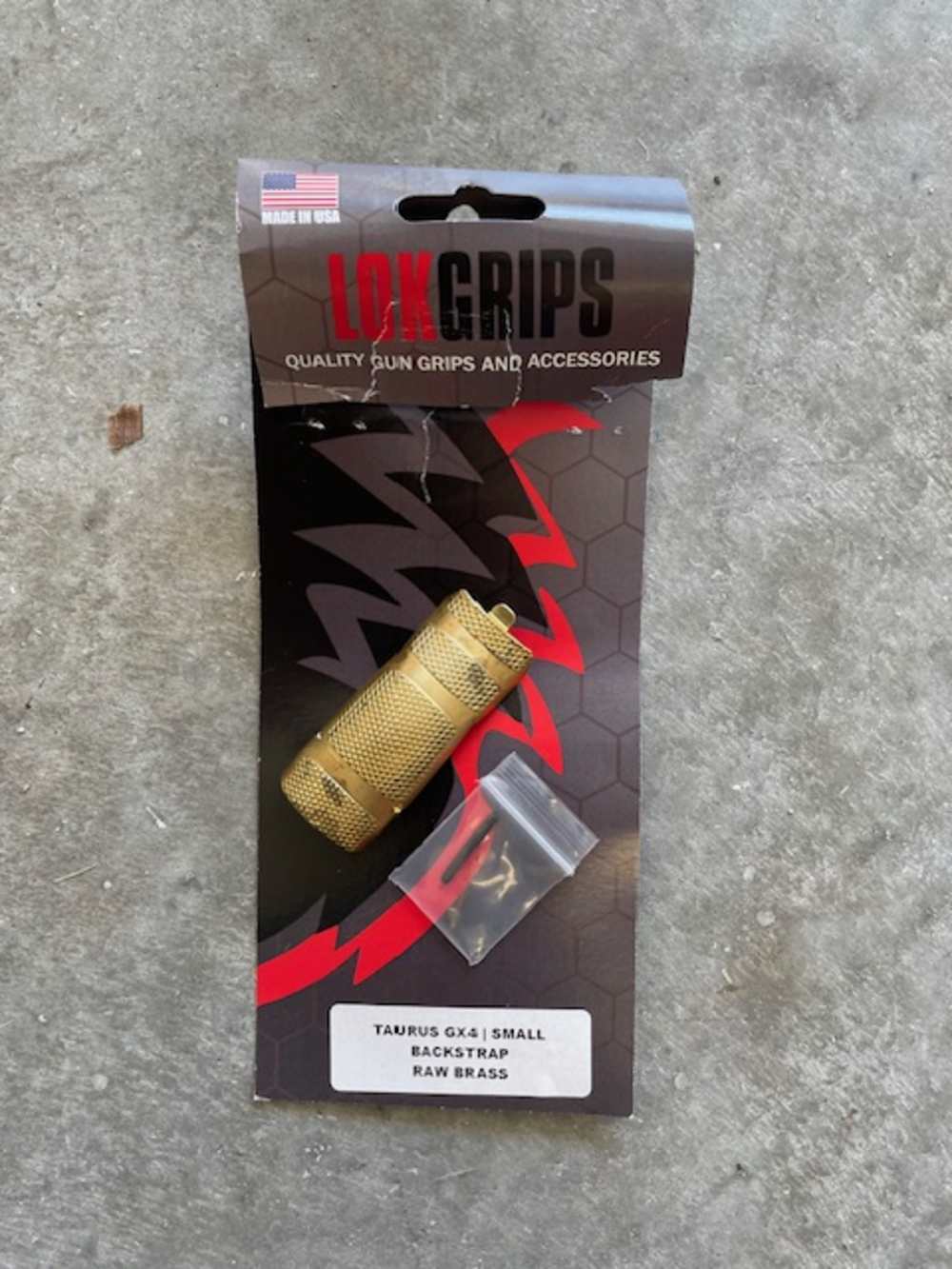LOK Grips Taurus GX4 Backstrap - Brass, Small-img-0